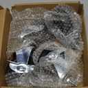 Stem Caster Wheels 3 inch, Shelving Wheels Heavy Duty, Industrial Casters for Wire Shelving, Wheels Set of 4, Stem Threaded 1/4"-20 Shelf Caster Replacement Wheel, Black