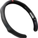 Quick Install Sporty Perforated Nappa Leather Steering Wheel Cover with Red Circular Stripe Trim Universal fit Any 14 to 15 inches Car Pickup SUV 14.5 to 15 inches SW