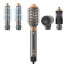 Hair Dryer Hot Air Styler: High-Speed Blow Dryers with Negative Ionic for Fast Drying Frizz Control, Airflow Auto Wrap Curling Iron Curler Oval Volumizer Round Brush for Styling Smoothing Volumizing (Gray)