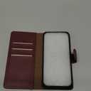 SUANPOT for Samsung Galaxy S21 6.2"(Non S21+) with RFID Blocking Leather Wallet case Credit Card Holder,Flip Folio Book Phone case Shockproof Cover Women Men for Samsung S21 case Wallet Wine Red