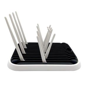 Baby Bottle Drying Rack Dryer Space Saving Travel Holder for Pump Cup Plastic Accessories(Black White)