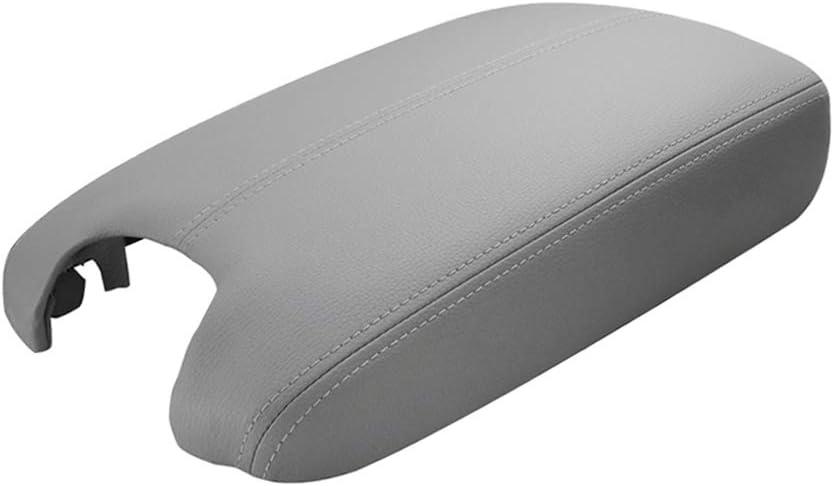 A ABIGAIL Center Console Armrest Cover Repacement Compatible with 2008 2009 2010 2011 2012 Honda Accord Auto Leather Suture Console Lid Cover Replacement (Gray)