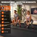 Stepwaver Extra Large Exercise Mat for Home Workout, 7'x5'x 1/ 3"(8mm)