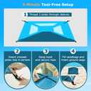 COMMOUDS Beach Tent Sun Shade for 3/4/6/8 Person, UPF 50+ Beach Sun Shelter Canopy Tent, Lightweight, Easy Set Up and Carry