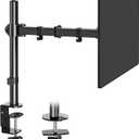 MOUNTUP Single Monitor Desk Mount, Fully Adjustable Single Monitor Arm Stand, Computer Screen Mount for 1 Max 32 Inch,17.6 lbs Display, Monitor Stand with Clamp&Grommet Base, VESA 75x75mm 100x100mm