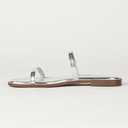 The Drop Women's Paris Square Toe Two Strap Flat Sandal, 7