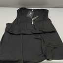 ETCYY Sundresses for Women 2026 Vacation Swim Cover up Beach Dresses Button Down Sleeveless Boho Floral V-Neck Summer Dress, M