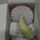 Colorful Life Remote Control Mushroom Night Light – Three‑Color Warm LED Bedside Lamp, Cute Mushroom Design with Dimmer & Timer (Warm Red/Green/Yellow)