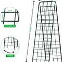 Heavy Duty Trellis for Climbing Plants, 59"x19.68" Adjustable Height Steel Cucumber Trellis, Powder Coated Metal Garden Trellis for Raised Beds,Tomatoes, Cucumbers & Outdoor Vines, 59"x19.68" - 1 Pcs