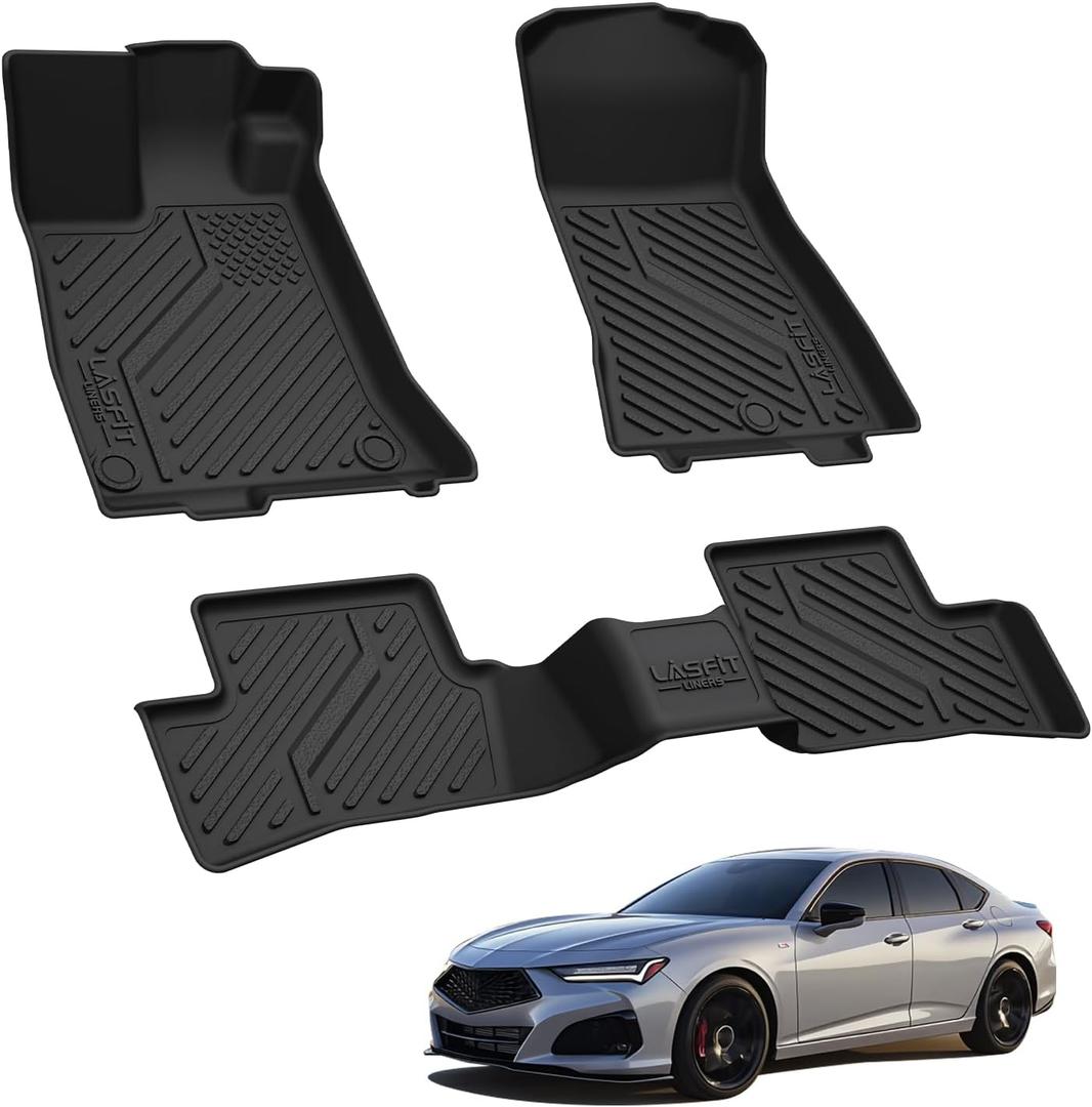 LASFIT Floor Mats for Acura TLX & Type S 2021-2025 Sedan, Front & Rear