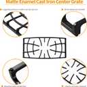Atgestore 3165518 Middle Grate Replacement for Frigidaire Stove Parts 316551802 Cast Iron Grate FGF348KSK LGGF3044LWC Frigidaire Gas Range Parts Stove Top Grate Surface Cooktop Burner Center Grate