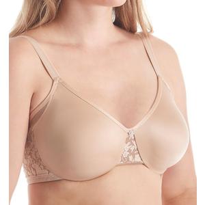 Le Mystere Women's Smooth Profile Minimizer Bra, Bust Minimizing and Flattering with Side Smoothing Back Wings (36E, Natural)