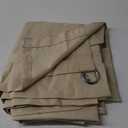 BONZER Waterproof Outdoor Curtains for Patio, Premium Thick Privacy Weatherproof Grommet Outside Curtains for Porch, Pergola, Cabana, 1 Panel, 54W x 84L inch, Cream