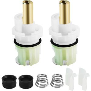 2 Pack Rp25513 Faucet Cartridge Replacement Kit for Two Handle Faucet Repair Kit with Cartridge Rp4993 Seats Springs, Compatible with Delta Shower Cartridge and Delta Bathroom Faucet Repair Kit