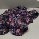 Taylen Navy Multi Floral Plisse Midi Dress, Size S