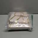 Comfort Spaces Vivian Comforter Set Ultra Soft All Season Lightweight Modern Geometric Glam Metallic Print Bedding, Matching Sham, Decorative Pillow, Full/Queen, Geometric Blush/Gold