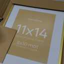 Natural Homi 11x15 Aluminum Metal Picture Frame,Tempered Glass Gold Photo Frame 11x15 for Family Photo,Posters,Art,Document to Wall Mount Horizontally or Vertically