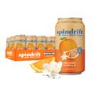Spindrift "Orange Cream Float" Orange Vanilla Soda Made with Real Squeezed Fruit 12 Pack Case (BBD 03/14/26)