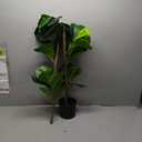 5FT Artificial Fiddle Leaf Fig Tree Faux Plants Indoor Faux Plant Artificial Trees Indoor,Large Floor Plants,Real Touch Rubber Tree for Home Decor