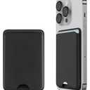 for Magsafe Wallet, 2 Pack Strongest Magnetic Wallet Card Holder for iPhone 17/16/15/14/13/12 Series - RFID Blocking, Holds 3 Cards, Black & Black