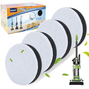 KEEPOW NEU100 Vacuum Filters for Eureka Airspeed Compact Bagless Upright Vacuum Cleaner NEU100, NEU10AE4, NEU10AE5, NEU10AE2, NEU102 Series, Part #E0106 (4 Pack)