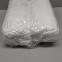 100% Cotton Bed Pillows - King Size Set of 2 - Breathable Cotton Cover - Soft, Comfy Down Alternative for Back & Stomach Sleepers - Low Density, Low Loft Support & Machine Washable - 20" x 40" (White)