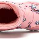 HOBIBEAR Boys Girls Toddler Snow Boots Waterproof Slip Resistant Outdoor Winter Shoes(Toddler/Little Kids/Big Kids) (8.5 Toddler, Peach Pink)