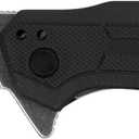 Kershaw Analyst Tanto Pocket Knife, 3.25" 8Cr13MoV Steel Blade, Liner Lock Folder, EDC (Black)