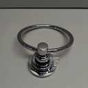 BOPai Drill Free Powerful Vacuum Suction Cup Towel Ring Shower Washcloth Hand Towel Round Holder (Chrome)