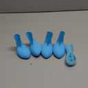 Fdceligoo Rubber Dog Boots, Durable Paw Protectors with Adjustable Straps & Non-Slip Sole, Waterproof Dog Shoes for Hot Pavement, Easy On & Off Silicone Booties (Blue, S, Only Suit for Small Dogs)