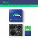 WhoseID Compatible with Apple Airtag Case Keychain Holder, IPX8 Waterproof Air Tags-2 Pack Cases Keychain Holder Easy Twist-Off Cap with Durable Matel Keyring for Luggage, Item Finder, Backpack, Kids