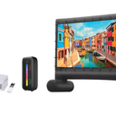 iLive Pop-Up Home Movie Theater Kit with Inflatable Screen, Projector and Party Speaker