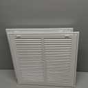 14"W x 14"H [Duct Opening Size] Steel Return Air Filter Grille - Removable Face/Door for 1 inch Filters -HVAC Vent Cover Grill - White [Outer Dimensions: 16 5/8"W X 16 5/8"H]
