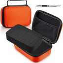 Relaxweex EVA Hard Case with Customizable Foam 7.8 x 6.3 x 3.5 Inch Protective EVA Carrying Case Shockproof Outdoor for Camera, Digital Products, Electronic Instruments with Knife, Orange