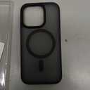 TORRAS for iPhone 16 Pro Case Translucent Matte Black | Compatible with MagSafe, Military Grade Drop Protection, Stronger Magnetic, Shockproof Airbag, Camera Control, Color Buttons, Slim Anti-Scratch