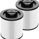 DXVC6910 Cartridge Filter Replacement Compatible with DeWalt DXV06P DXV09P DXV10P DXV10PL DXV10SA DXV12P DXV14P DXV16P Wet/Dry Vac Vacuum Cleaner (NOT fits for DXV06G/ DXV08S) 2 Pack