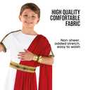 Morph Roman Costume Kids Greek Toga Costume Kids Greek God Boys Emperor Halloween Costumes For Boys (X-Large)
