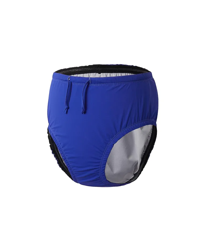 Youth Special Needs Reusable Swim Diapers Swimwear for Incontinence Cloth Diaper Covers Waterproof,Leakproof, Unisex (5-6Y, Blue)
