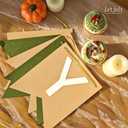 Brown Green Happy Birthday Banner Theme Party Supplies Handmade Pre - Strung Garland Decorations Birthday Tropical Signs Nursery Hanging Decor 13pcs