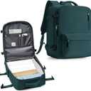 WONHOX Large Travel Backpack Carry on Flight Approved Laptop Work Business Backpack for Women Men Mochila de Viaje (A6-peacock Blue)