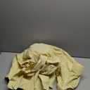 Women's Belted Shirt Midi Dress Casual Short Wing Sleeve Button Down Lapel V Neck Dress (Medium, Yellow)