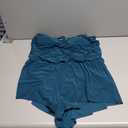 Aqua Green Womens V-Neck Blouson Slimming Swim Romper with Pocket (X-Large, Lagoon)