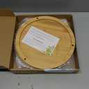 2 Tier Lazy Susan Organizer, Revolving Spice Rack,10 inch Wood Lazy Susan Turntable for Cabinet, Shelf, Countertop, or Table