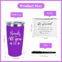12 Set Employee Appreciation Gifts Bulk, Gift for Coworkers Teachers Nurses, 12OZ Inspirational Stainless Steel Tumbler Makeup Bags Pen Thank You Gifts For Women Men Team Staffs (20OZ, Exquisite)