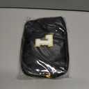 Graduation Gifts for Him - Crossbody Bag for Men, Sling Bag / Waist Pack for Travel & Sports, Initial White L, Black