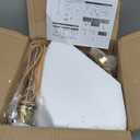 Gradient Color Glass Pendant Light,Modern Glass Hanging Light Chandelier Light (Gold, 25cm)