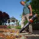 WORX 12 Amp Electric Leaf Blower, Turbine Blower for Lawn Care with 600 CFM & 2 Speed Control, Corded, WG520