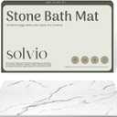 Quick Dry Shower Stone Bath Mat, Super Absorbent & Non-Slip 24 x 16 Inch Diatomaceous Earth Mat, Durable & Easy to Clean Diatomite Bath Mat for Bathroom Floor/Kitchen (Alpine Frost), 23.5" x 15.5"