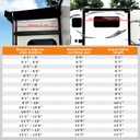 RV Slide Out Topper - Modular Camper Slide Out Awning Kit for 5th Wheels, Travel Trailers and Motorhomes - Black, 8'9'' (8'1'' Fabric)