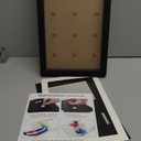 IHEIPYE Medal Display Shadow Box - 3 Medal Display Case - Perfect for Runners, Marathon, Race Winner, Soccer, Football, Gymnastics & All Sports (Black, A4)